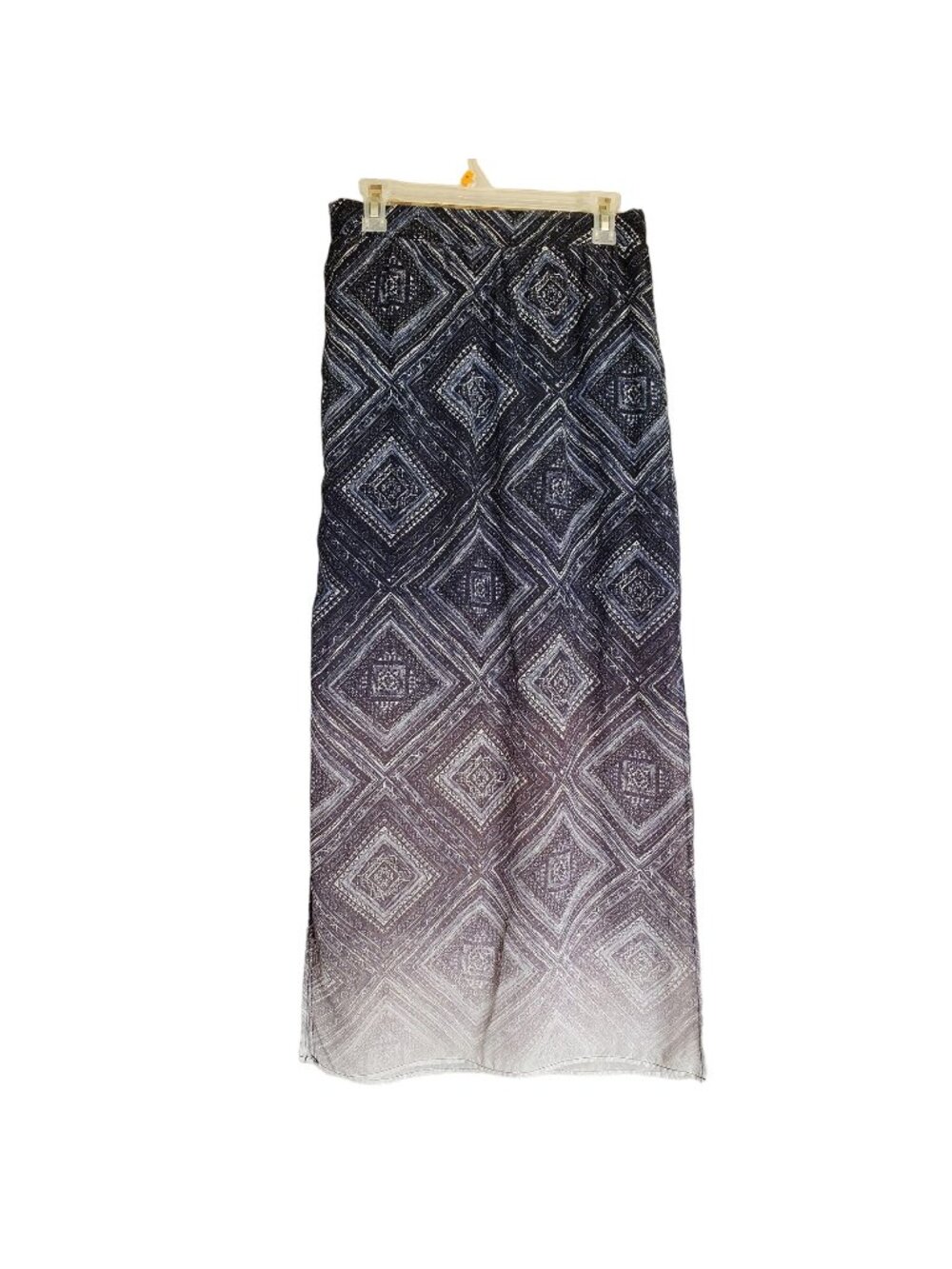 Maurices Womens S Boho Maxi Skirt Smocked Waist Diamond Ombre Pattern